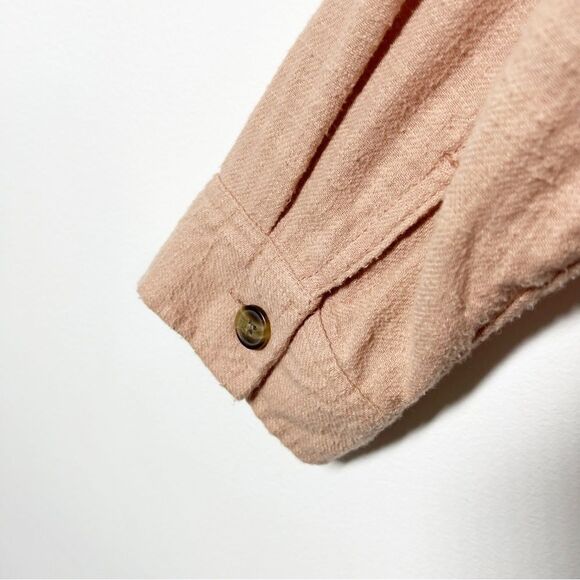 American Eagle Outfitters Women's Size Medium Mauve  Pink Shacket Shirt Jacket - Picture 3 of 7